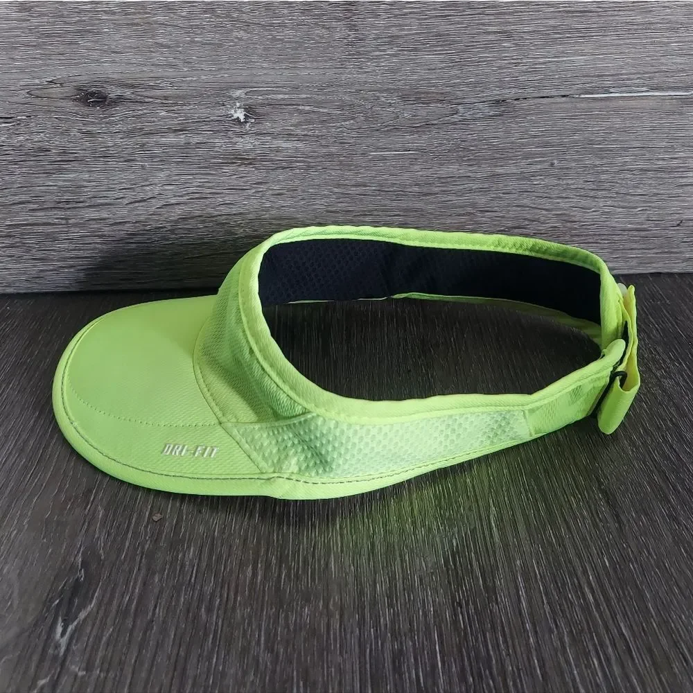 Nike Day Break Golf Sun Visor Cap Green One Size Adjustable Strap Blank